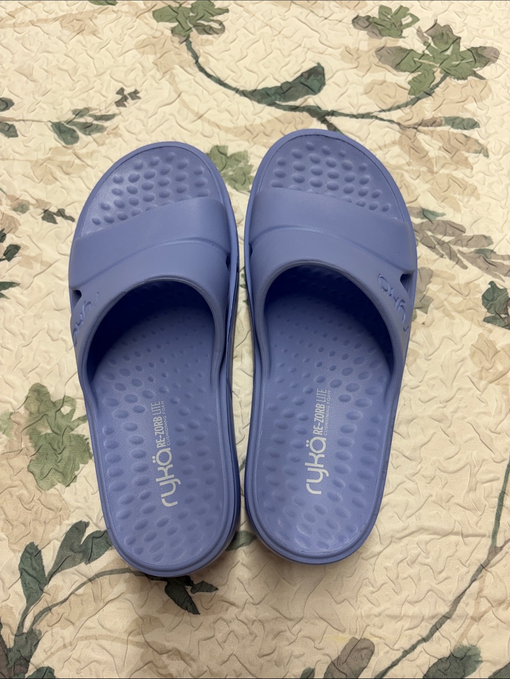Ryka Women's Slide Sandals in Lavender Blue